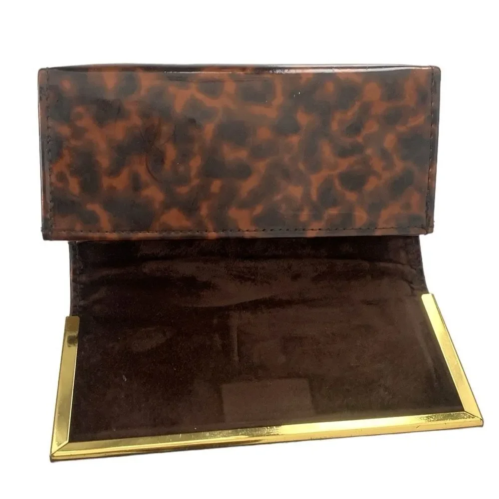 Tory Burch Animal Print Eyeglasses Case - Worn Condition